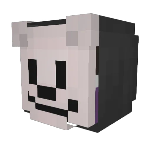 Liokardo Minecraft avatar head, 3D render
