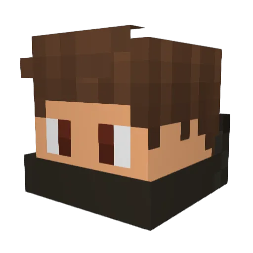LiokoRS Minecraft avatar head, 3D render