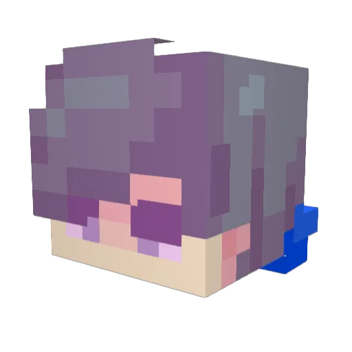 Liomaa Minecraft avatar head, 3D render