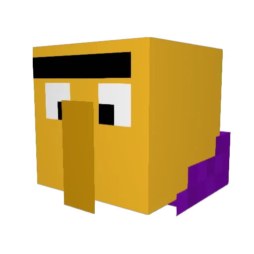 Liomexx Minecraft avatar head, 3D render