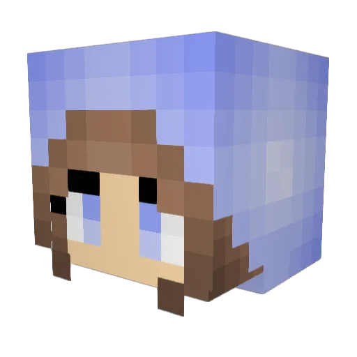 Lion12389 Minecraft avatar head, 3D render