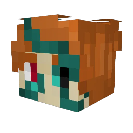 Lion447909 Minecraft avatar head, 3D render