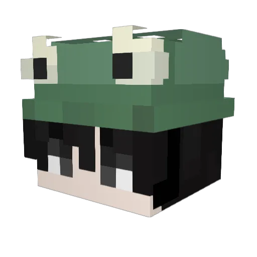 LionCloud05 Minecraft avatar head, 3D render