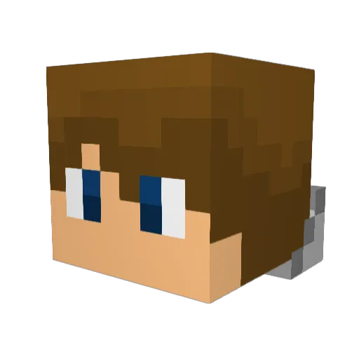 LionCrEEper666 Minecraft avatar head, 3D render