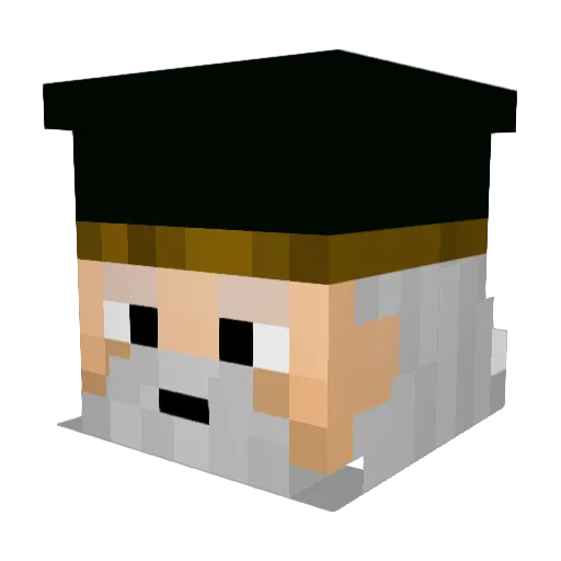 LionDann Minecraft avatar head, 3D render