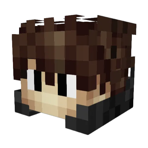 LionFanz Minecraft avatar head, 3D render