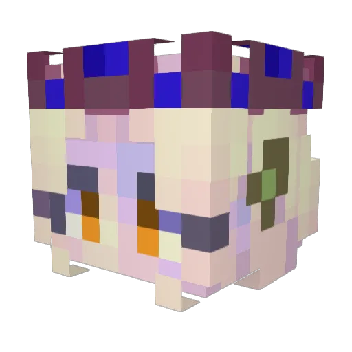 LionFish42 Minecraft avatar head, 3D render