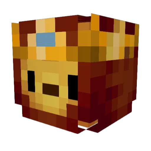 LionGaming Minecraft avatar head, 3D render