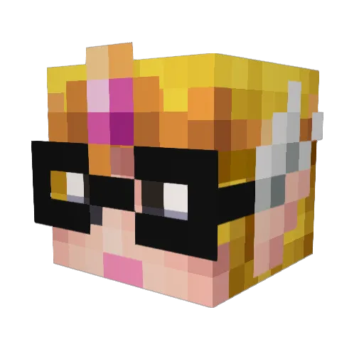 LionKingQueen Minecraft avatar head, 3D render