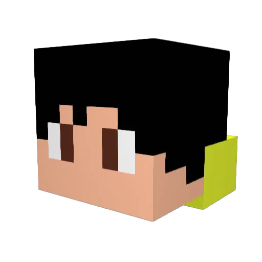 LionStrong100 Minecraft avatar head, 3D render
