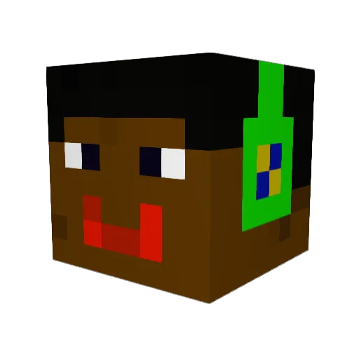 Lion_Dominos Minecraft avatar head, 3D render