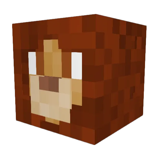 Lion_Stream Minecraft avatar head, 3D render