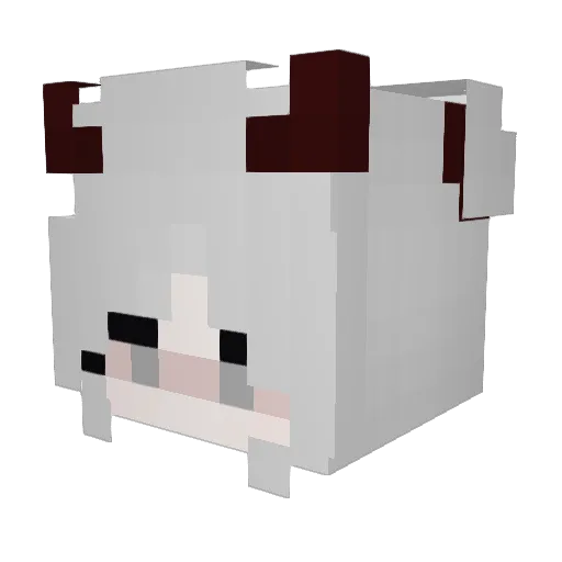 Liona_ Minecraft avatar head, 3D render