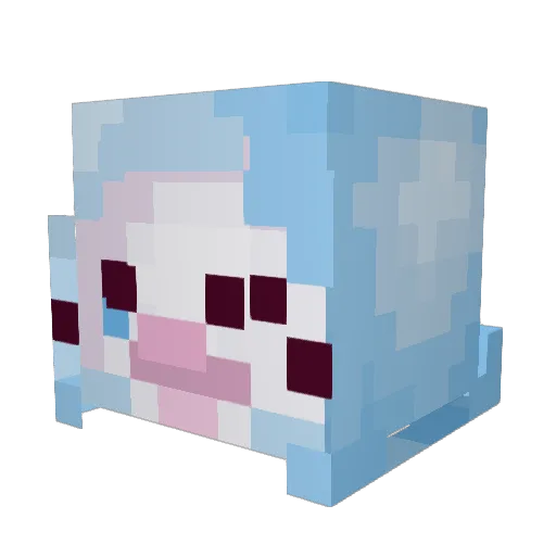 Lioncorky Minecraft avatar head, 3D render