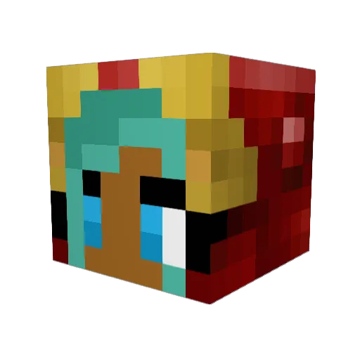 Lioncraft22 Minecraft avatar head, 3D render