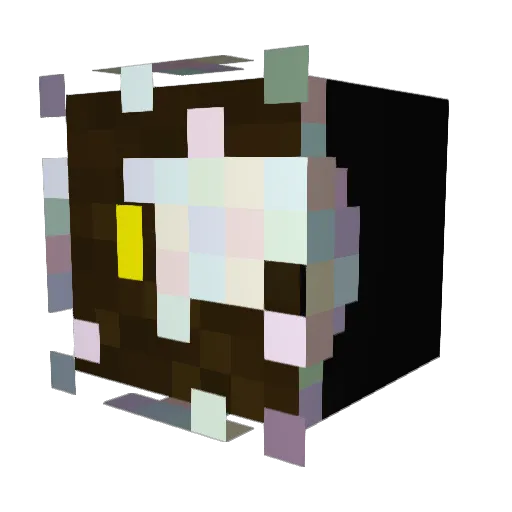 Liondyi Minecraft avatar head, 3D render