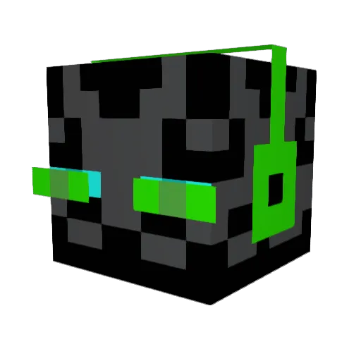 Lionear Minecraft avatar head, 3D render