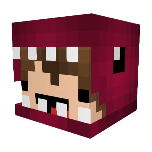 LionelMessi1 Minecraft avatar head, 3D render