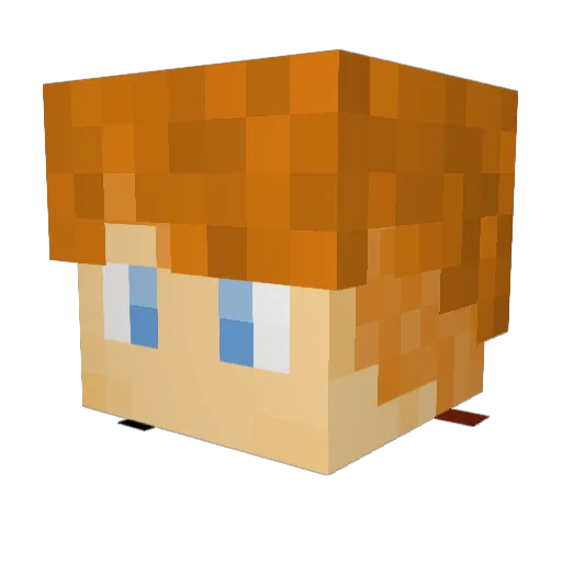 LionelSlab Minecraft avatar head, 3D render