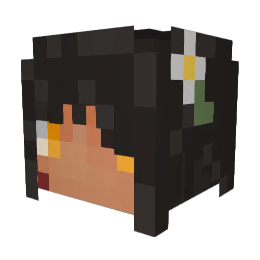 Lioness131 Minecraft avatar head, 3D render