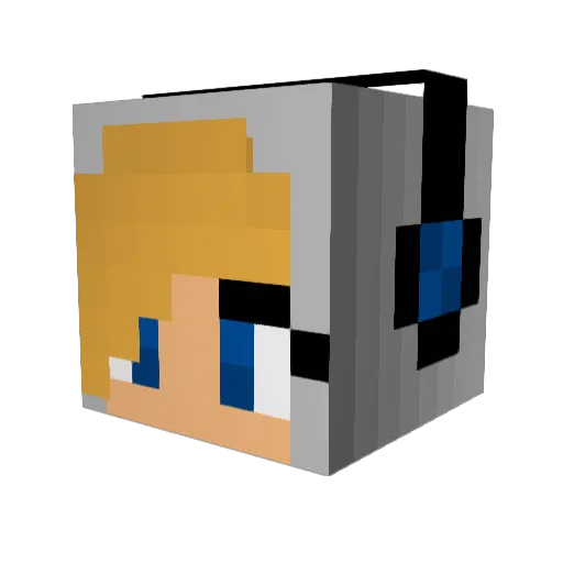 LionessCraft Minecraft avatar head, 3D render