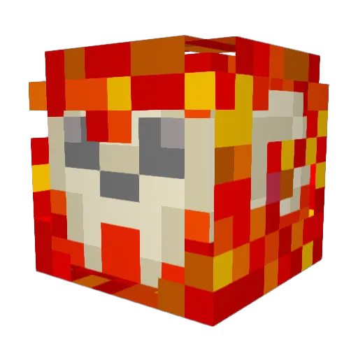 Lionfirer88 Minecraft avatar head, 3D render
