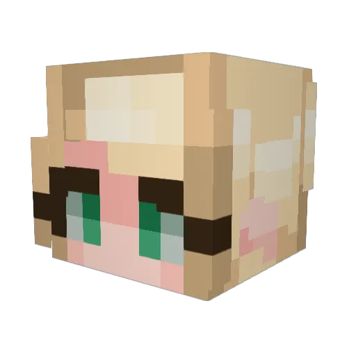 Lionhearte Minecraft avatar head, 3D render