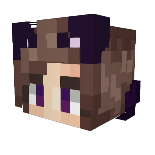 Lioninx Minecraft avatar head, 3D render
