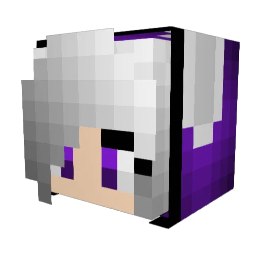 Lionlilly20 Minecraft avatar head, 3D render