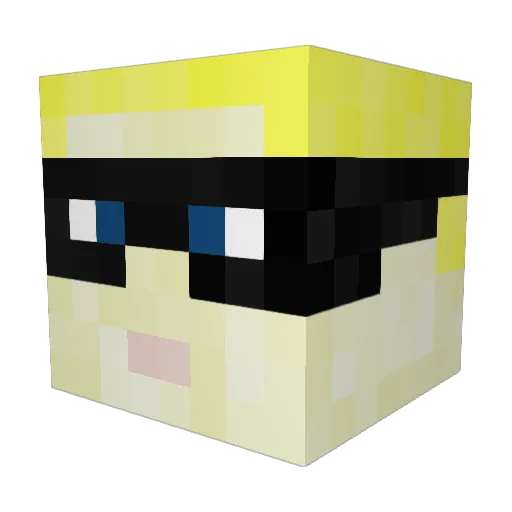 Lionsmane5 Minecraft avatar head, 3D render