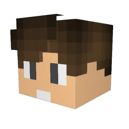 Liopolis Minecraft avatar head, 3D render