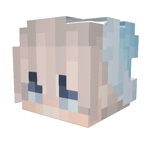 Lior56 Minecraft avatar head, 3D render