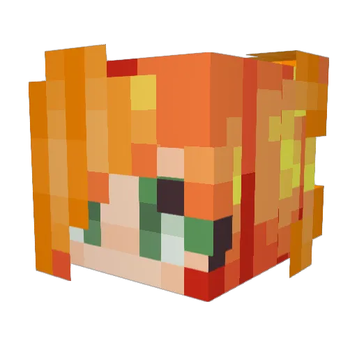 LioraeSaeihr Minecraft avatar head, 3D render