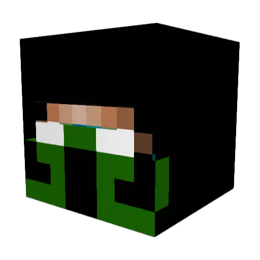 Liosmane Minecraft avatar head, 3D render
