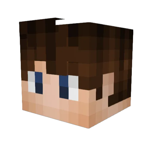 Liousy Minecraft avatar head, 3D render