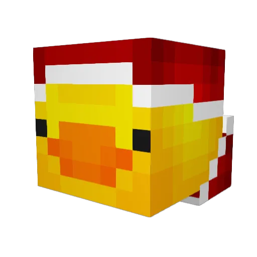 Lioxodus Minecraft avatar head, 3D render
