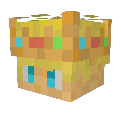 Lioz22 Minecraft avatar head, 3D render