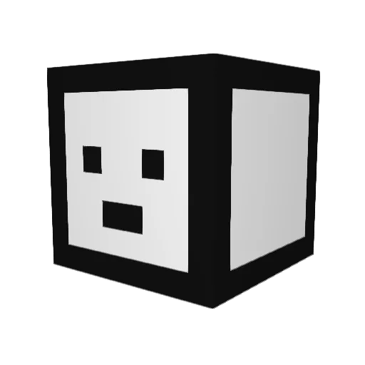 Lip7t Minecraft avatar head, 3D render