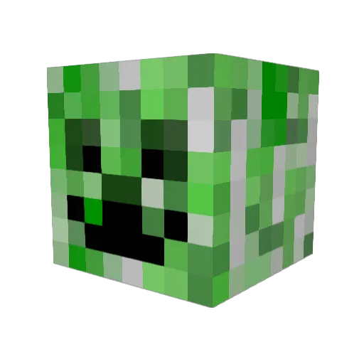 LipMorbus Minecraft avatar head, 3D render
