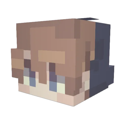 Lipase_z Minecraft avatar head, 3D render