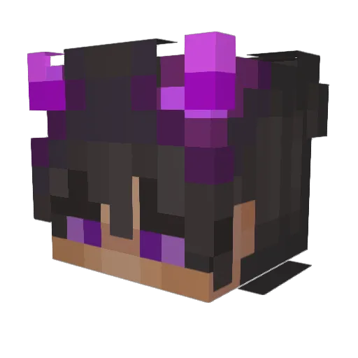Lipe2l Minecraft avatar head, 3D render