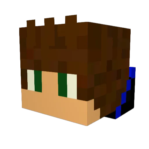 LipeRC Minecraft avatar head, 3D render