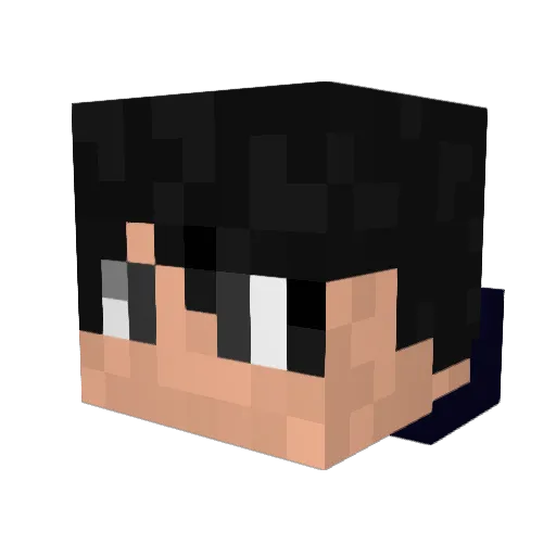 Lipera7 Minecraft avatar head, 3D render