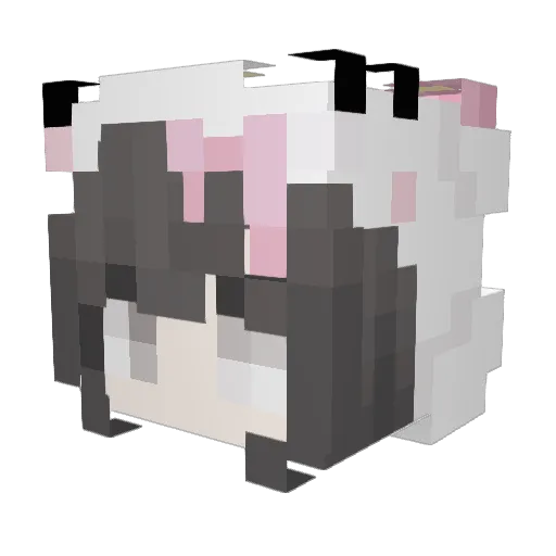 Liposuctionn Minecraft avatar head, 3D render