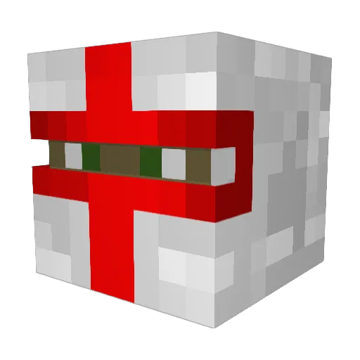 Lipscomb Minecraft avatar head, 3D render