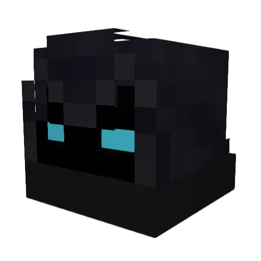 Lipsknot Minecraft avatar head, 3D render