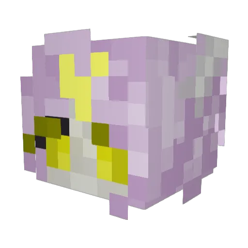 LipsofShar Minecraft avatar head, 3D render