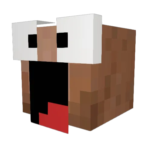Lipt0n_3k Minecraft avatar head, 3D render