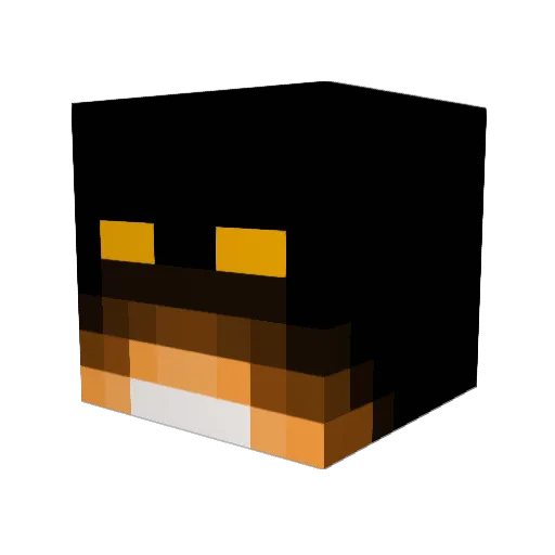 Lipter816 Minecraft avatar head, 3D render