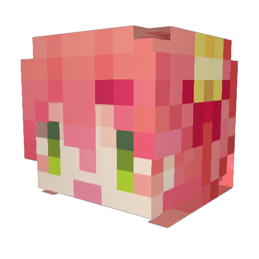 Lipton4472 Minecraft avatar head, 3D render